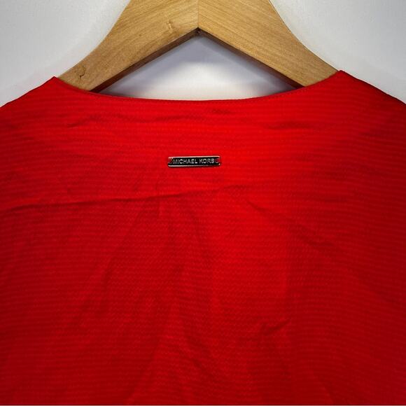Michael Kors V-Neck Long Sleeve Tunic top dark coral - 1X - Picture 6 of 8
